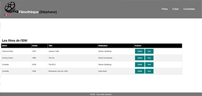 page d'accueil Filmothèque