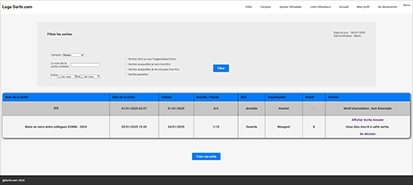 page d'accueil Sortir.com